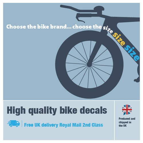 Orbea bike decal 325 550mm - bike, 325-550mm