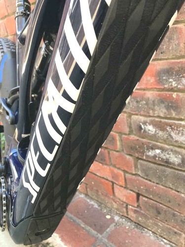 Mountain bike frame tube rock